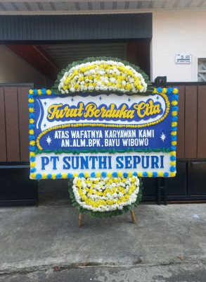 Papan Bunga Duka di Biak Utara